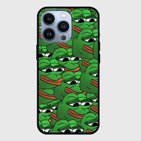 Чехол для iPhone 13 Pro с принтом Pepe The Frog в Белгороде,  |  | Тематика изображения на принте: frog | meme | memes | pepe | pepe the frog | грустная жабка | лягушка | лягушонок пепе | мем | мемы