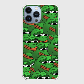 Чехол для iPhone 13 Pro Max с принтом Pepe The Frog в Белгороде,  |  | frog | meme | memes | pepe | pepe the frog | грустная жабка | лягушка | лягушонок пепе | мем | мемы