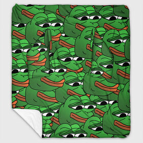 Плед с рукавами с принтом Pepe The Frog в Белгороде, 100% полиэстер | Закругленные углы, все края обработаны. Ткань не мнется и не растягивается. Размер 170*145 | frog | meme | memes | pepe | pepe the frog | грустная жабка | лягушка | лягушонок пепе | мем | мемы