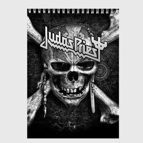 Скетчбук с принтом Judas Priest в Белгороде, 100% бумага
 | 48 листов, плотность листов — 100 г/м2, плотность картонной обложки — 250 г/м2. Листы скреплены сверху удобной пружинной спиралью | Тематика изображения на принте: breaking the law | judas priest | live | painkiller | гленн типтон | грув | метал | роб хэлфорд | рок | тим оуэнс | хард | хеви