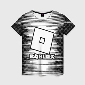 Женская футболка 3D с принтом Roblox. в Белгороде, 100% полиэфир ( синтетическое хлопкоподобное полотно) | прямой крой, круглый вырез горловины, длина до линии бедер | game | roblox | блок | игра | игрушка | лего | майнкрафт | персонажи | персонажи из кубиков | роблокс | робот