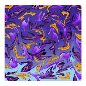 Магнитный плакат 3Х3 с принтом Абстракция в Белгороде, Полимерный материал с магнитным слоем | 9 деталей размером 9*9 см | abstract art | abstraction | art | абстракция | белая | залив | искусство | космос | облака | разноцветный | текстура | туманность синяя | фрактал