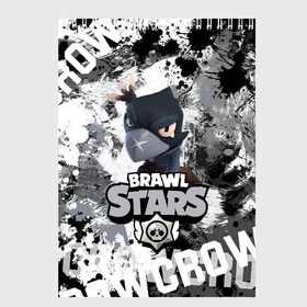 Скетчбук с принтом Brawl Stars Crow в Белгороде, 100% бумага
 | 48 листов, плотность листов — 100 г/м2, плотность картонной обложки — 250 г/м2. Листы скреплены сверху удобной пружинной спиралью | brawl | brawl stars | crow | leon | leon selly | leon shark | shark | stars | бравл старс | брол старс | игра | кров | кроу | леон | мобильная игра | мобильные игры