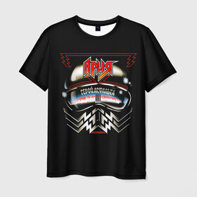 Мужская футболка 3D с принтом Ария в Белгороде, 100% полиэфир | прямой крой, круглый вырез горловины, длина до линии бедер | aria | rock | russian rock | ария | герой асфальта | дубинин | кипелов | маврин | рок | русский рок | холстинин