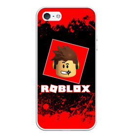 Чехол для iPhone 5/5S матовый с принтом ROBLOX в Белгороде, Силикон | Область печати: задняя сторона чехла, без боковых панелей | game | gamer | logo | minecraft | roblox | simulator | игра | конструктор | лого | майнкрафт | симулятор | строительство | фигура