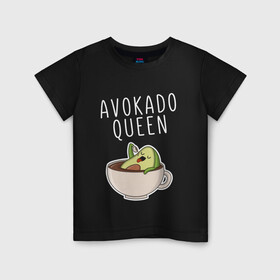 Детская футболка хлопок с принтом Авокадо. в Белгороде, 100% хлопок | круглый вырез горловины, полуприлегающий силуэт, длина до линии бедер | авокадо | веган | еда блогеров | мемы | минимализм | прикольные картинки | прикольные надписи | растение | смешное авокадо | фрукт