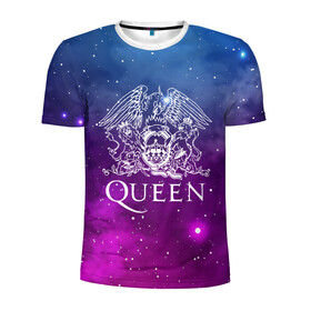 Мужская футболка 3D спортивная с принтом QUEEN в Белгороде, 100% полиэстер с улучшенными характеристиками | приталенный силуэт, круглая горловина, широкие плечи, сужается к линии бедра | queen | rock | брайан мэи | группа queen | группа квин | джон дикон | квин | королева | король | роджер тейлор | рок | фредди меркьюри