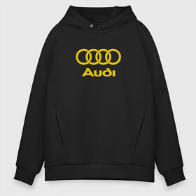 Мужское худи Oversize хлопок с принтом Audi GOLD в Белгороде, френч-терри — 70% хлопок, 30% полиэстер. Мягкий теплый начес внутри —100% хлопок | боковые карманы, эластичные манжеты и нижняя кромка, капюшон на магнитной кнопке | Тематика изображения на принте: audi | auto | quattro | авто | автомобиль | ауди | марка | машина