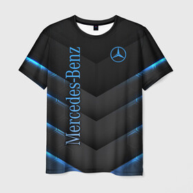 Мужская футболка 3D с принтом Mercedes-Benz в Белгороде, 100% полиэфир | прямой крой, круглый вырез горловины, длина до линии бедер | amg | benz | cars | drive | mercedes | supercars | амг | бенц | гелендваген | гонки | мерин | мерс | мерседес | обзор | скорость | форма