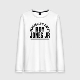 Мужской лонгслив хлопок с принтом Roy Jones Jr. в Белгороде, 100% хлопок |  | captain hook | roy jones | roy levesta jones | бокс | капитан хук | рой джонс