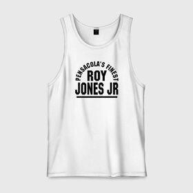 Мужская майка хлопок с принтом Roy Jones Jr. в Белгороде, 100% хлопок |  | captain hook | roy jones | roy levesta jones | бокс | капитан хук | рой джонс