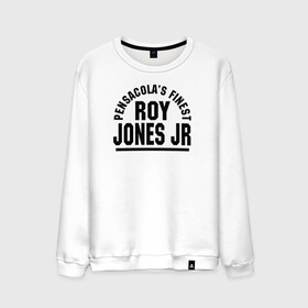 Мужской свитшот хлопок с принтом Roy Jones Jr. в Белгороде, 100% хлопок |  | captain hook | roy jones | roy levesta jones | бокс | капитан хук | рой джонс