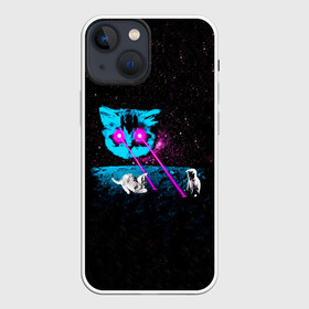 Чехол для iPhone 13 mini с принтом Кошак в Белгороде,  |  | animal | art | cat | meme | nasa | space | stars | арт | астрономия | вселенная | галактика | голова | грозовой кошак | животное | космос | кот | котята | кошка | мем | наса | прикольная | тренд