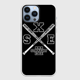 Чехол для iPhone 13 Pro Max с принтом straight edge в Белгороде,  |  | Тематика изображения на принте: edge | hardcore | no drugs | straight | straight edge | sxe | грань | четкая | чёткая грань