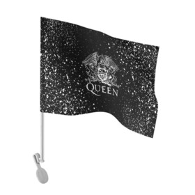 Флаг для автомобиля с принтом QUEEN | КВИН (Z) в Белгороде, 100% полиэстер | Размер: 30*21 см | queen | rock | брайан мэи | группа queen | группа квин | джон дикон | квин | королева | король | роджер тейлор | рок | фредди меркьюри