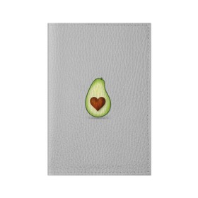 Обложка для паспорта матовая кожа с принтом Авокадо сердечко в Белгороде, натуральная матовая кожа | размер 19,3 х 13,7 см; прозрачные пластиковые крепления | авокадо | авокадо с сердечком | авокадо сердечко | авокадо сердце | авокадо эмоции | сердечко | четыре | четыре авокадо