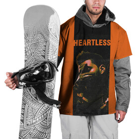 Накидка на куртку 3D с принтом HEARTLESS в Белгороде, 100% полиэстер |  | blinding lights | heartless | starboy | the weekend | уикенд