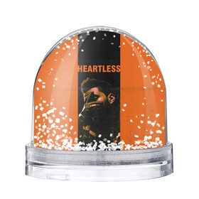 Снежный шар с принтом HEARTLESS в Белгороде, Пластик | Изображение внутри шара печатается на глянцевой фотобумаге с двух сторон | Тематика изображения на принте: blinding lights | heartless | starboy | the weekend | уикенд