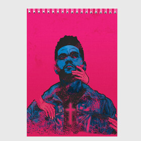 Скетчбук с принтом The Weeknd в Белгороде, 100% бумага
 | 48 листов, плотность листов — 100 г/м2, плотность картонной обложки — 250 г/м2. Листы скреплены сверху удобной пружинной спиралью | blinding lights | heartless | starboy | the weekend | уикенд