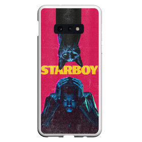 Чехол для Samsung S10E с принтом STARBOY в Белгороде, Силикон | Область печати: задняя сторона чехла, без боковых панелей | Тематика изображения на принте: blinding lights | heartless | starboy | the weekend | уикенд