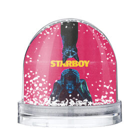 Снежный шар с принтом STARBOY в Белгороде, Пластик | Изображение внутри шара печатается на глянцевой фотобумаге с двух сторон | blinding lights | heartless | starboy | the weekend | уикенд