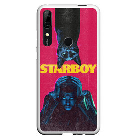 Чехол для Honor P Smart Z с принтом STARBOY в Белгороде, Силикон | Область печати: задняя сторона чехла, без боковых панелей | Тематика изображения на принте: blinding lights | heartless | starboy | the weekend | уикенд