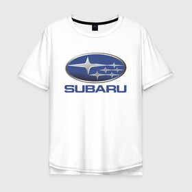 Мужская футболка хлопок Oversize с принтом  SUBARU в Белгороде, 100% хлопок | свободный крой, круглый ворот, “спинка” длиннее передней части | Тематика изображения на принте: 2020 | auto | forester | impreza | outback | sport | sti | subaru | tribeca | wrx | авто | автомобиль | автомобильные | аутбек | бренд | врх | импреза | марка | машины | оутбек | спорт | сти | субару | трибека | форестер