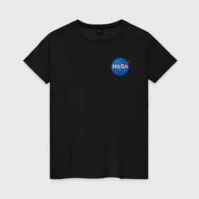 Женская футболка хлопок с принтом NASA в Белгороде, 100% хлопок | прямой крой, круглый вырез горловины, длина до линии бедер, слегка спущенное плечо | galaxy | maven | nasa | space | space company | star | астрономия | галактика | джемини | дискавери | звезды | космическая компания | космос | кьюриос | меркурий | наса | скайлэб | спейс шаттл | шаттл