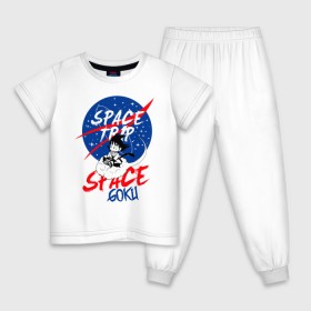 Детская пижама хлопок с принтом Space trip в Белгороде, 100% хлопок |  брюки и футболка прямого кроя, без карманов, на брюках мягкая резинка на поясе и по низу штанин
 | аниме | космическая | космос | наса | путешествие в космос