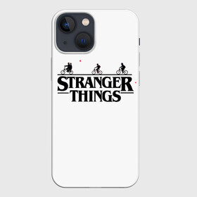 Чехол для iPhone 13 mini с принтом STRANGER THINGS в Белгороде,  |  | netflix | stranger things | trend | арт | герой | загадочные события | кино | лого | надпись | наука | нетфликс | очень странные дела | парню | персонаж | прикольная | ребенку | сериал | тренд | фантастика