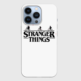 Чехол для iPhone 13 Pro с принтом STRANGER THINGS в Белгороде,  |  | Тематика изображения на принте: netflix | stranger things | trend | арт | герой | загадочные события | кино | лого | надпись | наука | нетфликс | очень странные дела | парню | персонаж | прикольная | ребенку | сериал | тренд | фантастика