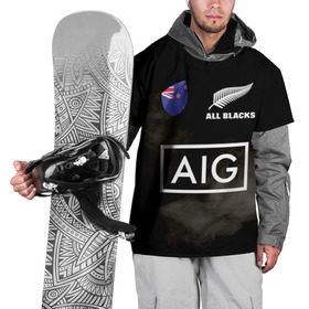 Накидка на куртку 3D с принтом ALL BLACKS в Белгороде, 100% полиэстер |  | all blacks | new zealandd | rugby | новая зеландия | олл блэкс | регби | хака