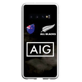 Чехол для Samsung Galaxy S10 с принтом ALL BLACKS в Белгороде, Силикон | Область печати: задняя сторона чехла, без боковых панелей | all blacks | new zealandd | rugby | новая зеландия | олл блэкс | регби | хака