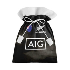 Подарочный 3D мешок с принтом ALL BLACKS в Белгороде, 100% полиэстер | Размер: 29*39 см | Тематика изображения на принте: all blacks | new zealandd | rugby | новая зеландия | олл блэкс | регби | хака