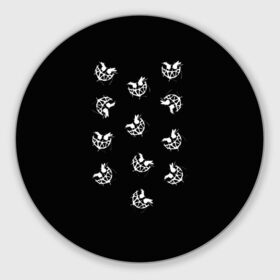 Коврик для мышки круглый с принтом Pyrokinesis в Белгороде, резина и полиэстер | круглая форма, изображение наносится на всю лицевую часть | pyrokinesis | андрей | русский рэп | рэп | хип хоп