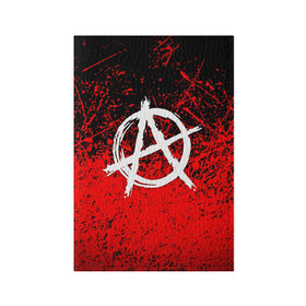 Обложка для паспорта матовая кожа с принтом АНАРХИЯ в Белгороде, натуральная матовая кожа | размер 19,3 х 13,7 см; прозрачные пластиковые крепления | anarchy | riot | rock | анархия | бунт | знаки | музыка | панки | рок | символ