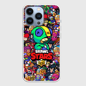 Чехол для iPhone 13 Pro с принтом BRAWL STARS:LEON 8 BIT в Белгороде,  |  | bibi | brawl stars | brock | bull | crow | dinomike | el primo | leon | mobile game | nita | poko | ricochet | stars | tara | бравл старс | ворон | леон | мобильные игры