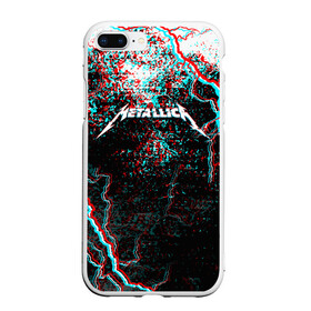 Чехол для iPhone 7Plus/8 Plus матовый с принтом METALLICA GLITCH STORM в Белгороде, Силикон | Область печати: задняя сторона чехла, без боковых панелей | Тематика изображения на принте: metallica | rock | джеймс хэтфилд | джейсон ньюстед | дэйв мастейн | кирк хэмметт | клифф бёртон | ларс ульрих | металлика | музыка | роберт трухильо | рок