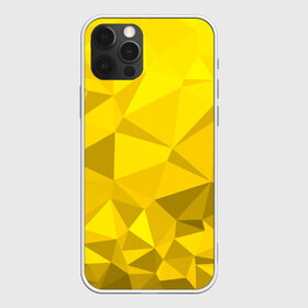 Чехол для iPhone 12 Pro Max с принтом YELLOW ABSTRACT в Белгороде, Силикон |  | Тематика изображения на принте: abstract | abstraction | color | fractal | geometry | paitnt | polygon | polygonal | psy | абстракция | геометрия | краски | неоновые | полигоны | психоделика | фрактал