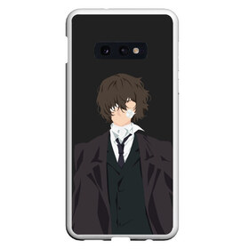 Чехол для Samsung S10E с принтом Osamu Dazai в Белгороде, Силикон | Область печати: задняя сторона чехла, без боковых панелей | bungou | dazai | dogs | osamu | stray | асаму | бродячие псы | бродячих | дадзай | дазай | литературные гении | осаму | проза | псов