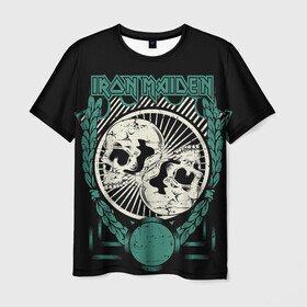 Мужская футболка 3D с принтом Iron Maiden в Белгороде, 100% полиэфир | прямой крой, круглый вырез горловины, длина до линии бедер | 80s | hardrock | heavy | iron | maiden | metal | pop | steve harris | the final frontier | uk | айрон | группа | железная дева | метал | мэйден | хеви