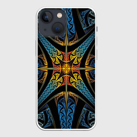 Чехол для iPhone 13 mini с принтом FRACTAL 2020 в Белгороде,  |  | abstract | abstraction | color | fractal | geometry | paitnt | polygon | polygonal | psy | абстракция | геометрия | краски | неоновые | полигоны | психоделика | фрактал