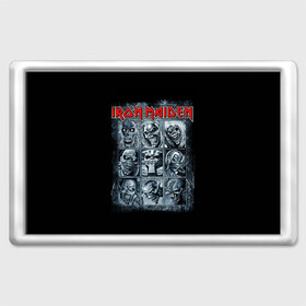 Магнит 45*70 с принтом Iron Maiden в Белгороде, Пластик | Размер: 78*52 мм; Размер печати: 70*45 | 80s | hardrock | heavy | iron | maiden | metal | pop | steve harris | the final frontier | uk | айрон | группа | железная дева | метал | мэйден | хеви