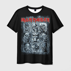 Мужская футболка 3D с принтом Iron Maiden в Белгороде, 100% полиэфир | прямой крой, круглый вырез горловины, длина до линии бедер | 80s | hardrock | heavy | iron | maiden | metal | pop | steve harris | the final frontier | uk | айрон | группа | железная дева | метал | мэйден | хеви