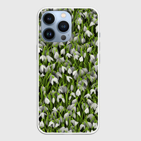 Чехол для iPhone 13 Pro с принтом Подснежники в Белгороде,  |  | 8 марта | букет | весенний | весна | клумба | паттерн | подарок | подснежник | растение | цветочный | цветы. цветок