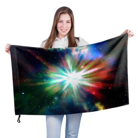 Флаг 3D с принтом Космическая вспышка в Белгороде, 100% полиэстер | плотность ткани — 95 г/м2, размер — 67 х 109 см. Принт наносится с одной стороны | astronomy | астрономия | вселенная | вселенский | вспышка | вспышки | галактика | звезда | звёзды | космическая | космос | пространство | свет | светящиеся | светящийся | яркий | яркость