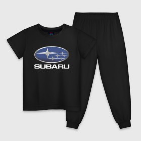 Детская пижама хлопок с принтом SUBARU в Белгороде, 100% хлопок |  брюки и футболка прямого кроя, без карманов, на брюках мягкая резинка на поясе и по низу штанин
 | 2020 | auto | forester | impreza | outback | sport | sti | subaru | tribeca | wrx | авто | автомобиль | автомобильные | аутбек | бренд | врх | импреза | марка | машины | оутбек | спорт | сти | субару | трибека | форестер