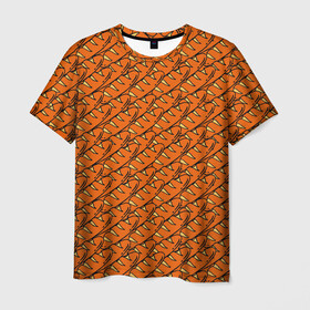 Мужская футболка 3D с принтом Хлебушек в Белгороде, 100% полиэфир | прямой крой, круглый вырез горловины, длина до линии бедер | bread | food | багет | батон | еда | паттерн | текстуры | хлеб