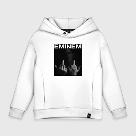 Детское худи Oversize хлопок с принтом EMINEM | ЭМИНЕМ (Z) в Белгороде, френч-терри — 70% хлопок, 30% полиэстер. Мягкий теплый начес внутри —100% хлопок | боковые карманы, эластичные манжеты и нижняя кромка, капюшон на магнитной кнопке | america | eminem | rap | slim shady | usa | америка | зарубежный реп | реп | сша | эминем