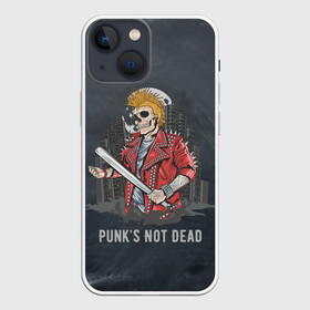 Чехол для iPhone 13 mini с принтом Punk’s Not Dead в Белгороде,  |  | punk | punks | punk’s not dead | rock | rocker | метал | металл | панк | панки | рок | рокер | тяжелая музыка